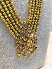SLIGHTLY IMPERFECT: Antique Gold Beaded Mala - Golden
