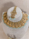 Aleena Necklace set - Blue - SOKORA JEWELSAleena Necklace set - Blue