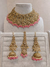 Aleena Necklace set - Pink - SOKORA JEWELSAleena Necklace set - Pink