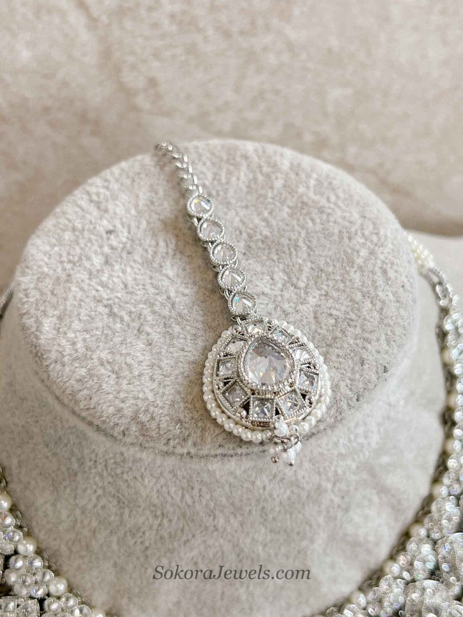 Alisa Silver Necklace Set - SOKORA JEWELSAlisa Silver Necklace Set