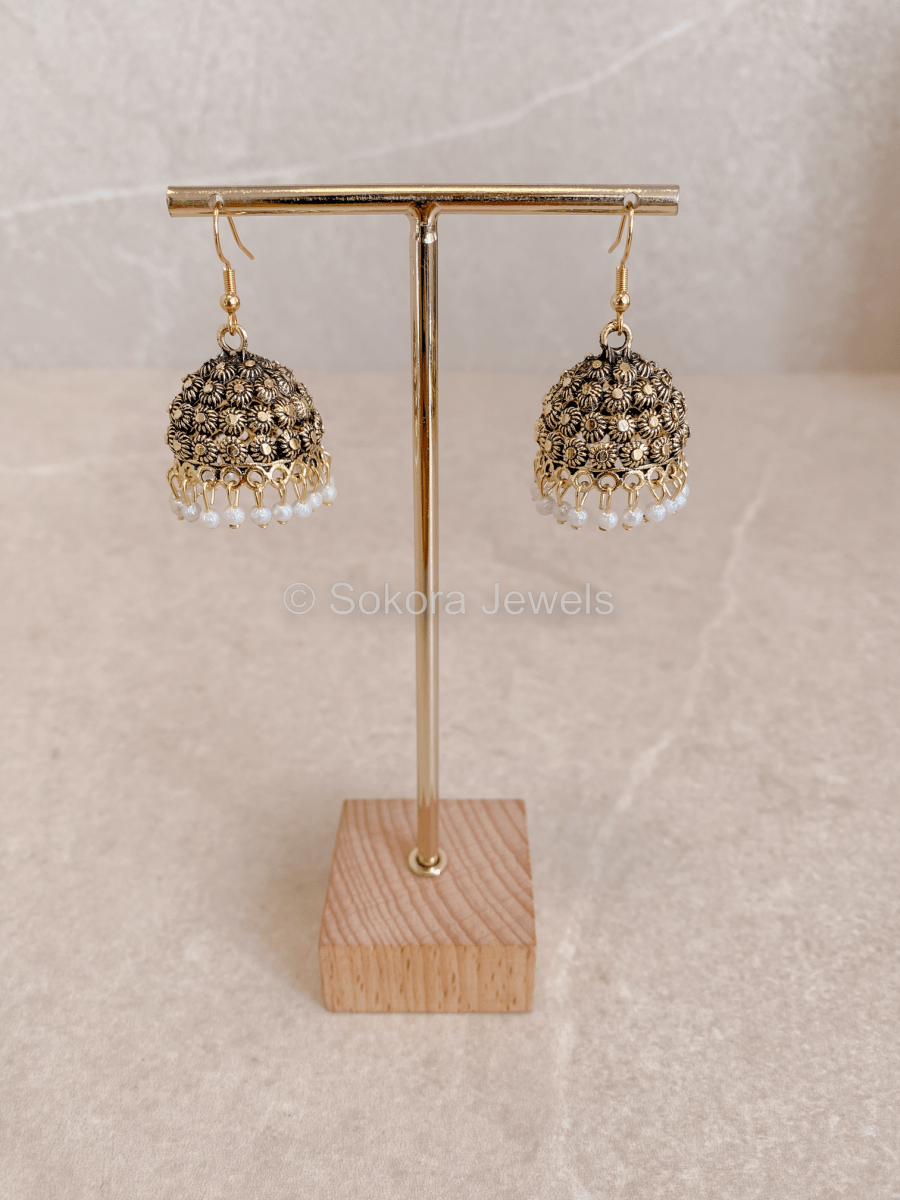 Aliya Jhumka Earrings - SOKORA JEWELSAliya Jhumka Earrings