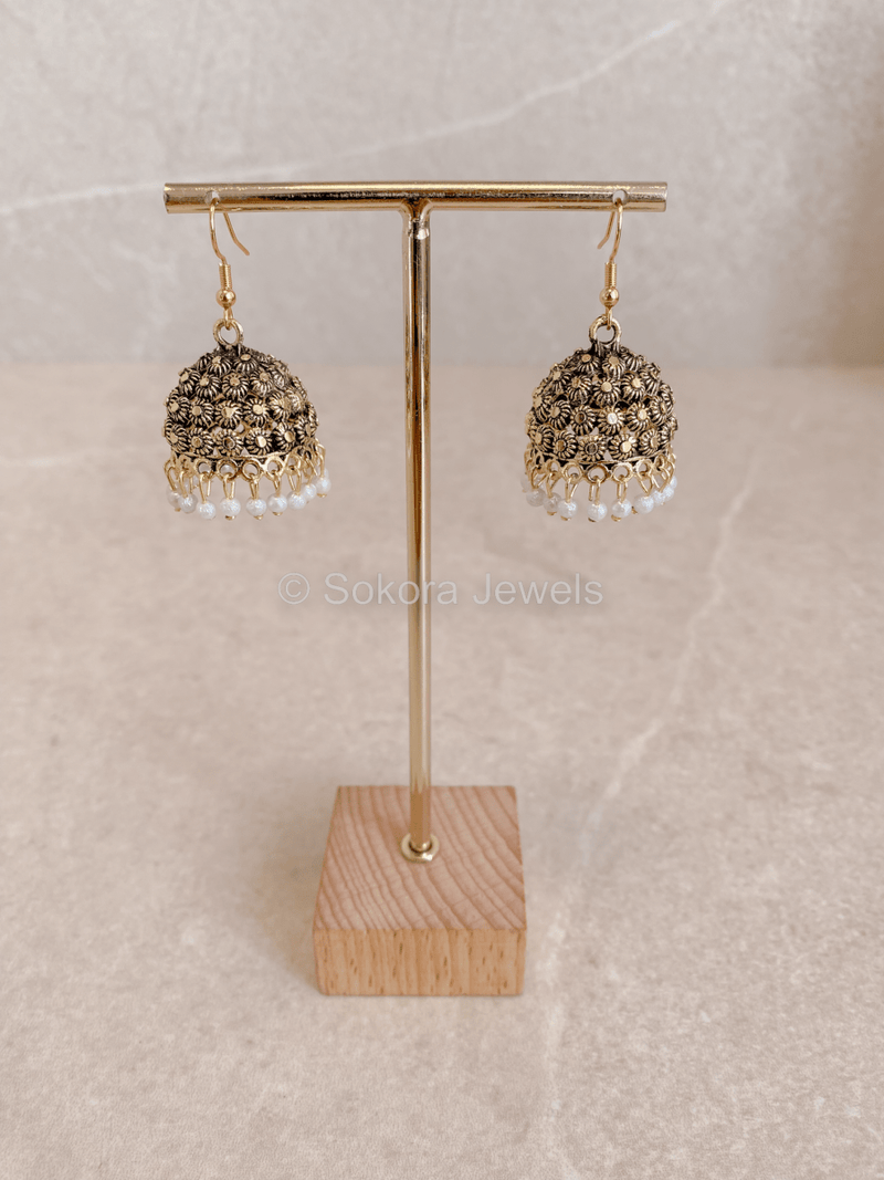 Aliya Jhumka Earrings - SOKORA JEWELSAliya Jhumka Earrings