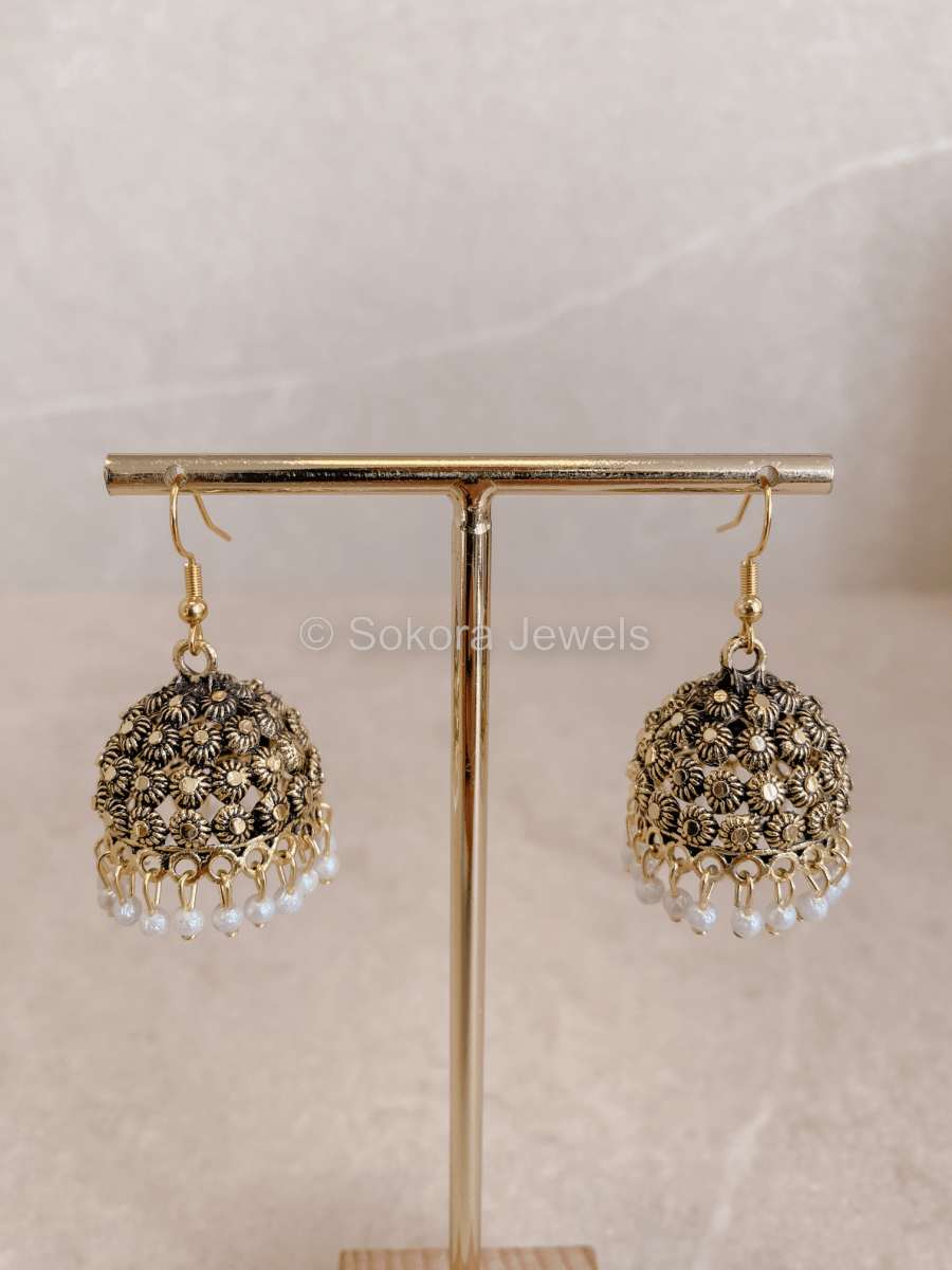 Aliya Jhumka Earrings - SOKORA JEWELSAliya Jhumka Earrings