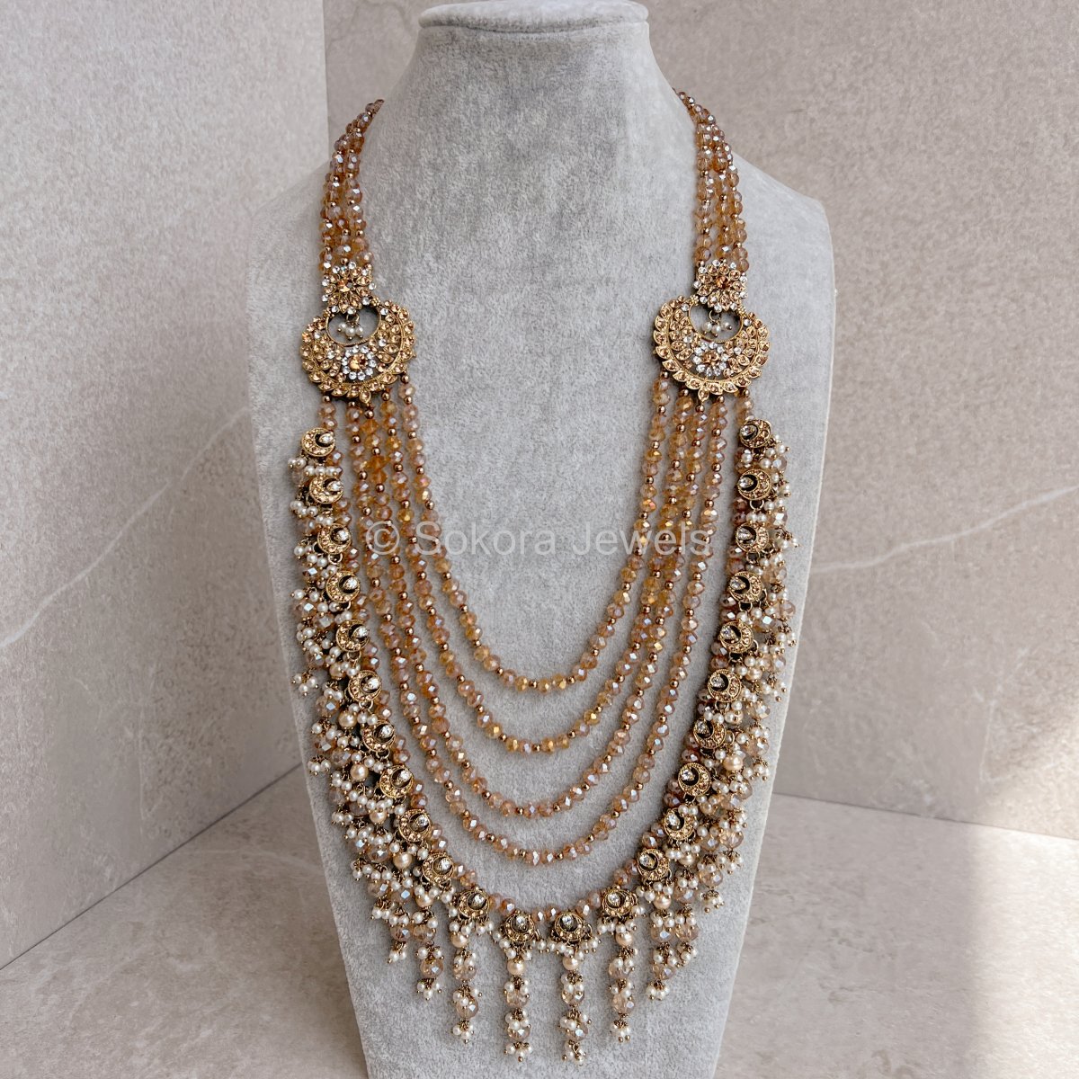 Almera Long Mala - Golden - SOKORA JEWELSAlmera Long Mala - Golden