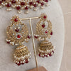 Almera Necklace set - Maroon - SOKORA JEWELSAlmera Necklace set - Maroon