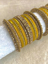 Alyana Small Golden Bangle Set - 7 Colour Options - SOKORA JEWELSAlyana Small Golden Bangle Set - 7 Colour OptionsBANGLES