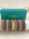 Alyana Small Golden Bangle Set - 7 Colour Options - SOKORA JEWELSAlyana Small Golden Bangle Set - 7 Colour OptionsBANGLES