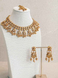 AMARA Gold Tone Kundan Necklace Set - SOKORA JEWELSAMARA Gold Tone Kundan Necklace SetNECKLACE SETS