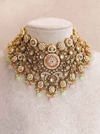 Amardeep Pastel Full Bridal Set - SOKORA JEWELSAmardeep Pastel Full Bridal Set