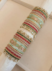 Ameli Luxury Bangle Set - MultiColour - SOKORA JEWELSAmeli Luxury Bangle Set - MultiColourBANGLES