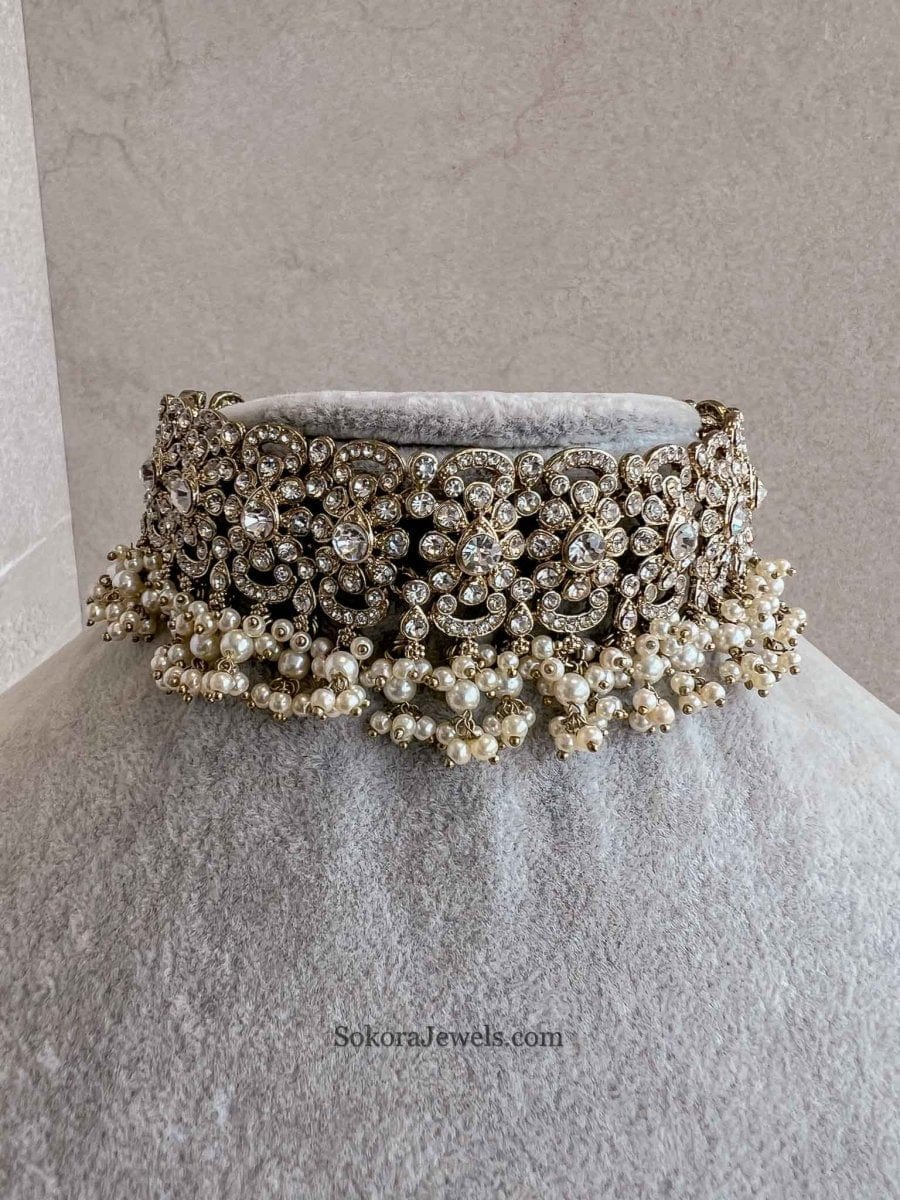 Amelia Choker - Golden - SOKORA JEWELSAmelia Choker - GoldenChoker Sets