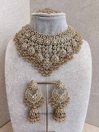 Amelia Large Bridal Necklace Set - SOKORA JEWELSAmelia Large Bridal Necklace Set