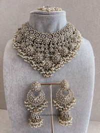 Amelia Large Bridal Necklace Set - SOKORA JEWELSAmelia Large Bridal Necklace Set