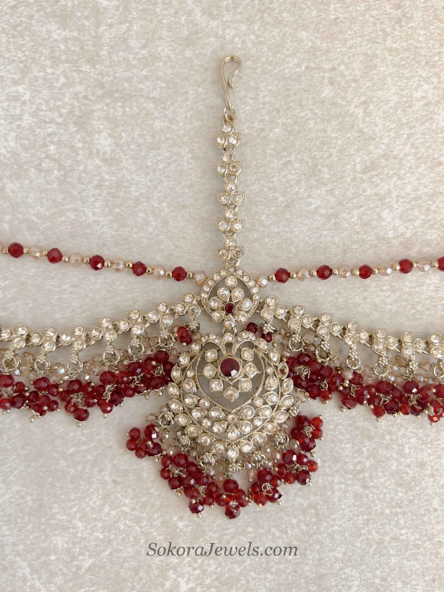 Amelia Maroon Mathapatti - SOKORA JEWELSAmelia Maroon Mathapatti