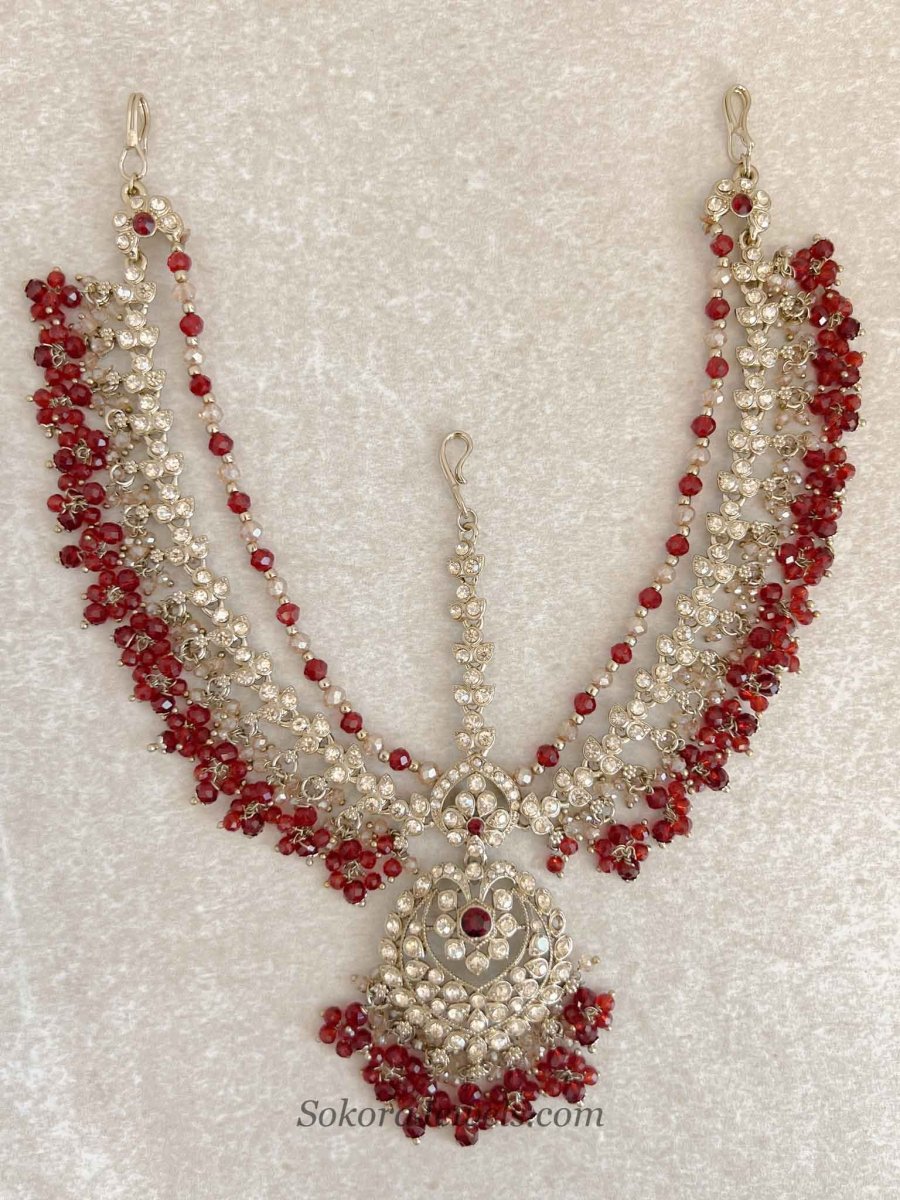 Amelia Maroon Mathapatti - SOKORA JEWELSAmelia Maroon Mathapatti