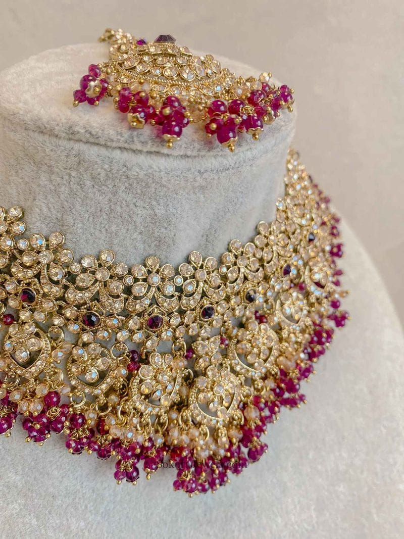 Amelia Necklace Set - 13 Colour Options - SOKORA JEWELSAmelia Necklace Set - 13 Colour Options