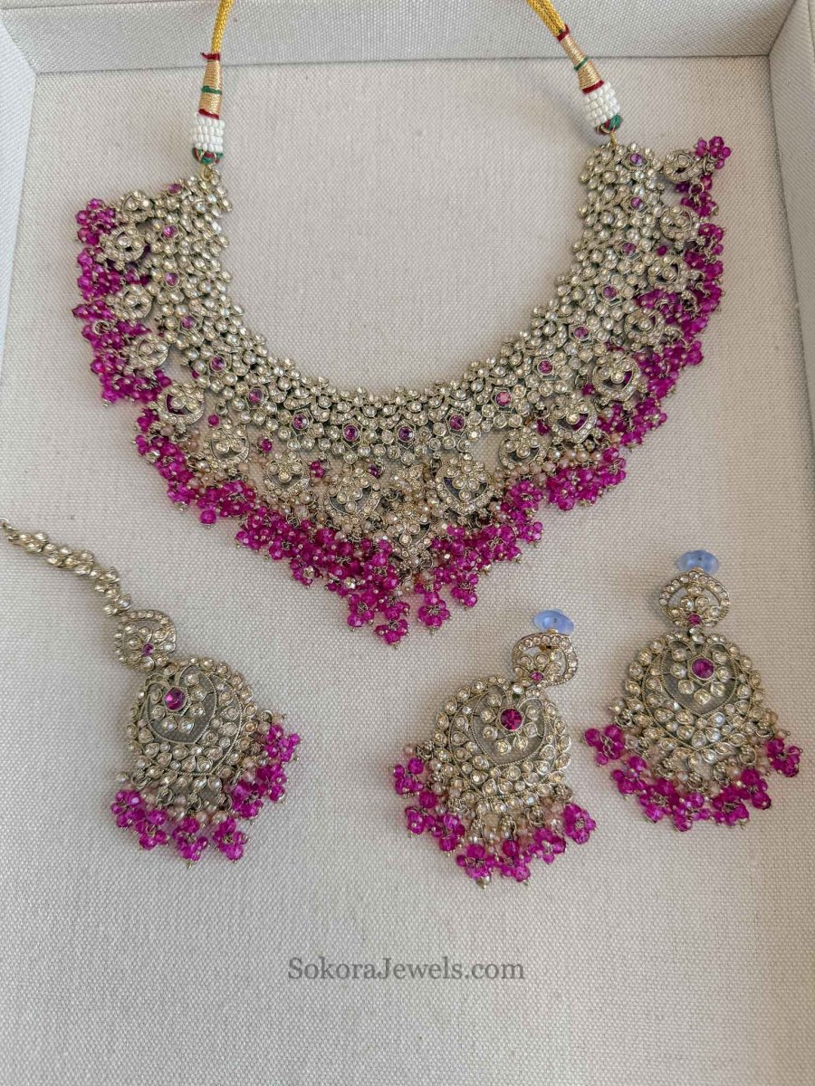 Amelia Necklace Set - 9 Colour Options - SOKORA JEWELSAmelia Necklace Set - 9 Colour Options