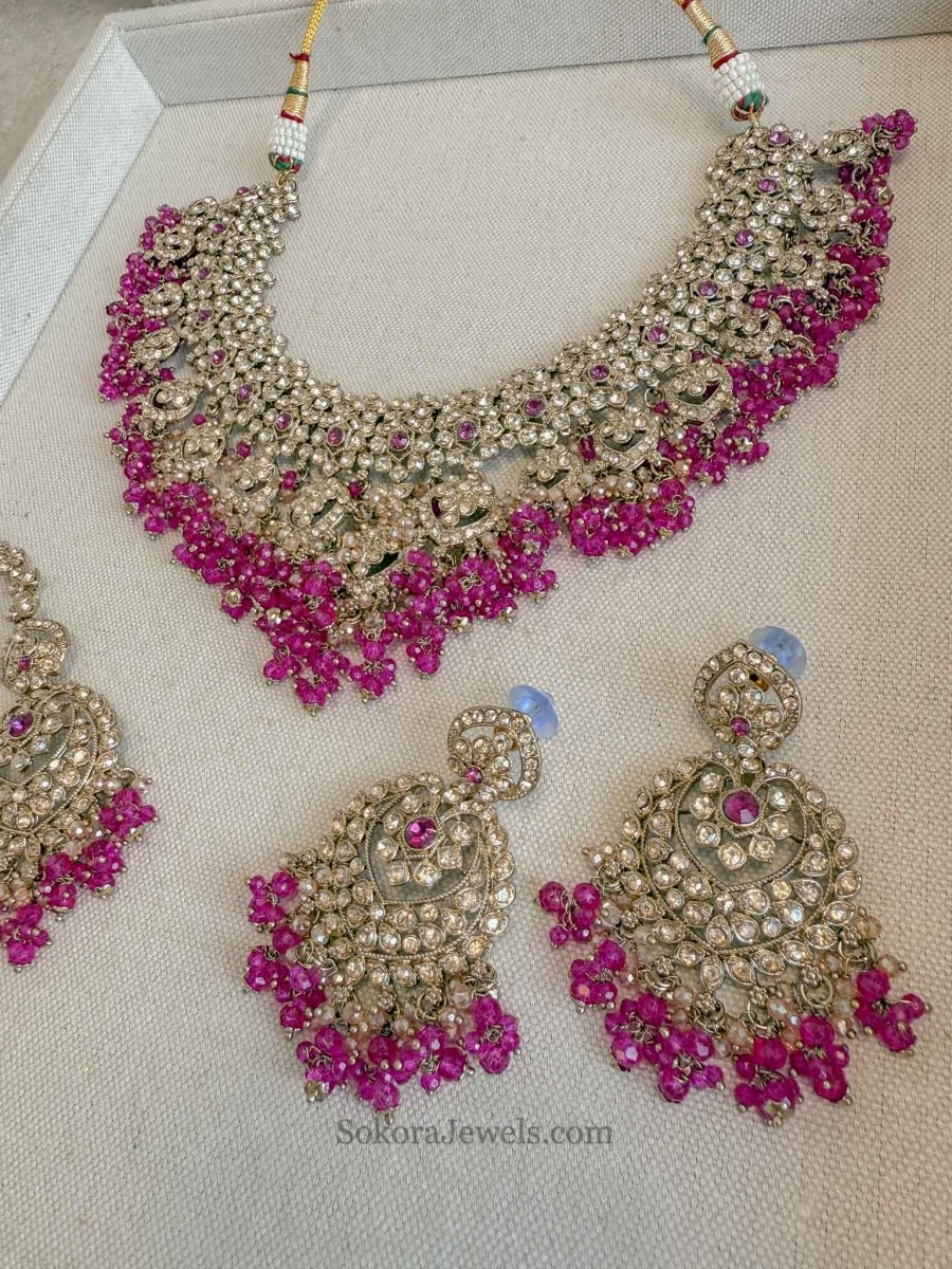 Amelia Necklace Set - 9 Colour Options - SOKORA JEWELSAmelia Necklace Set - 9 Colour Options