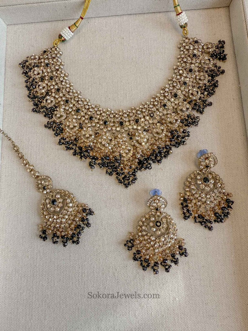 Amelia Necklace Set - 9 Colour Options - SOKORA JEWELSAmelia Necklace Set - 9 Colour Options