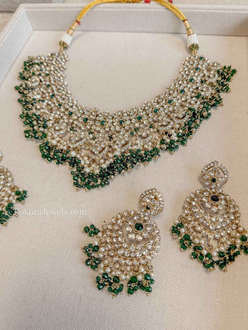 Amelia Necklace Set - 9 Colour Options - SOKORA JEWELSAmelia Necklace Set - 9 Colour Options