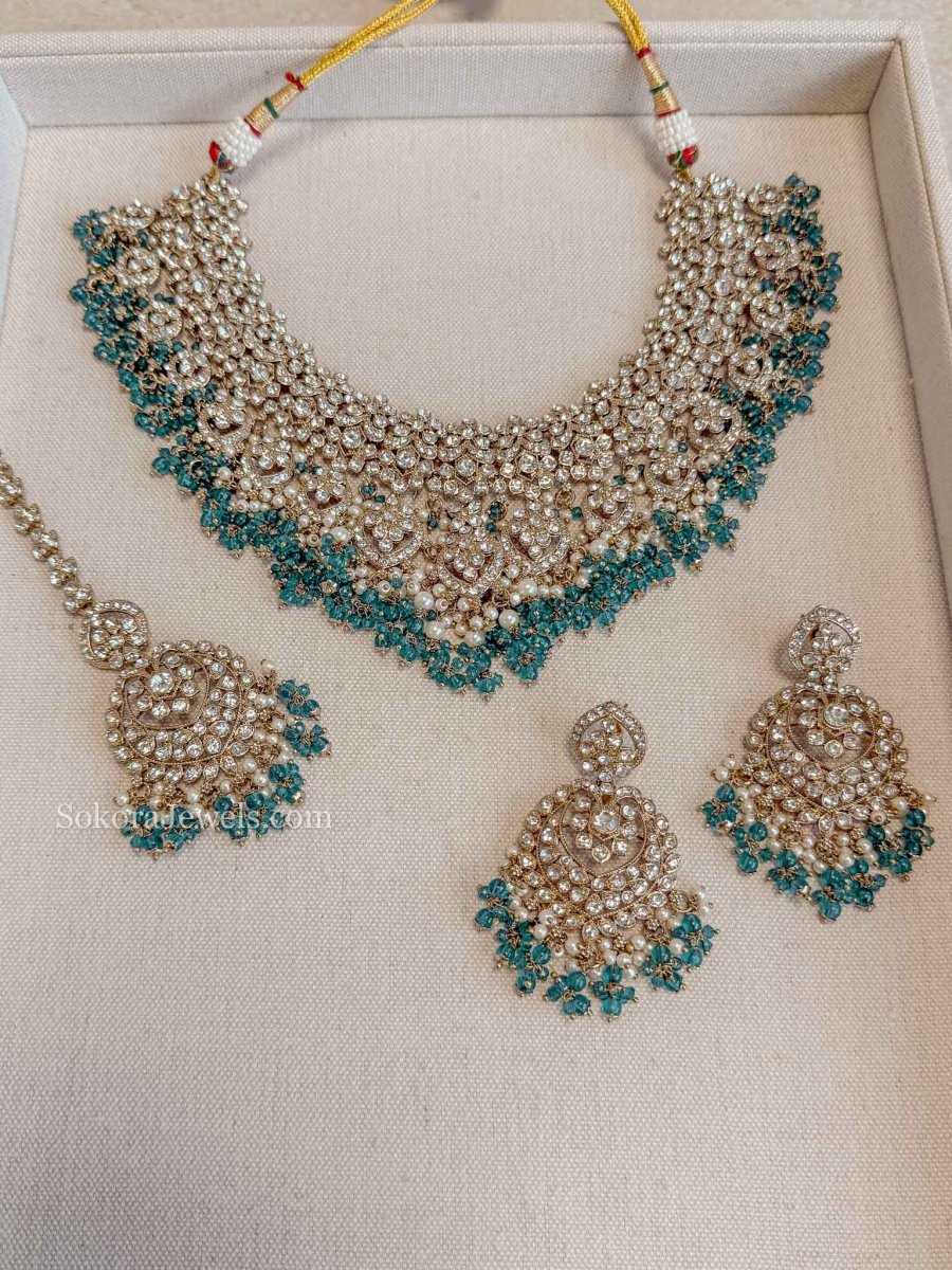 Amelia Necklace Set - 9 Colour Options - SOKORA JEWELSAmelia Necklace Set - 9 Colour Options