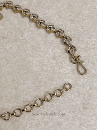 American Diamond Hand Chain Bracelet - SOKORA JEWELSAmerican Diamond Hand Chain Bracelet