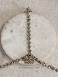 American Diamond Hand Chain Bracelet - SOKORA JEWELSAmerican Diamond Hand Chain Bracelet