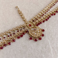 Amreen Mathapatti - Maroon - SOKORA JEWELSAmreen Mathapatti - Maroon