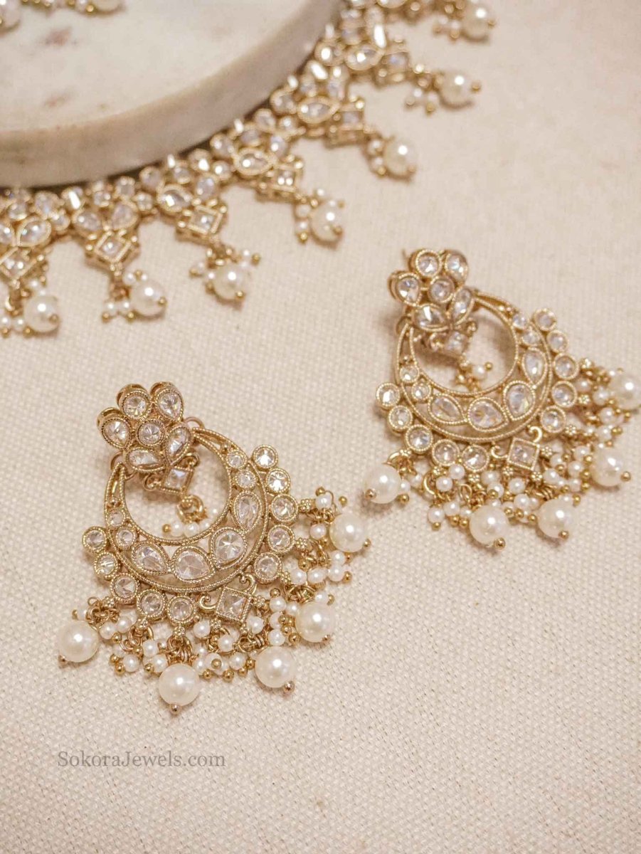 Amreen Small Pearl set - SOKORA JEWELSAmreen Small Pearl set