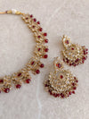 Amreen Small set - Maroon - SOKORA JEWELSAmreen Small set - Maroon