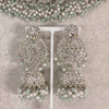 Amulya Silver Necklace set - Mint - SOKORA JEWELSAmulya Silver Necklace set - Mint