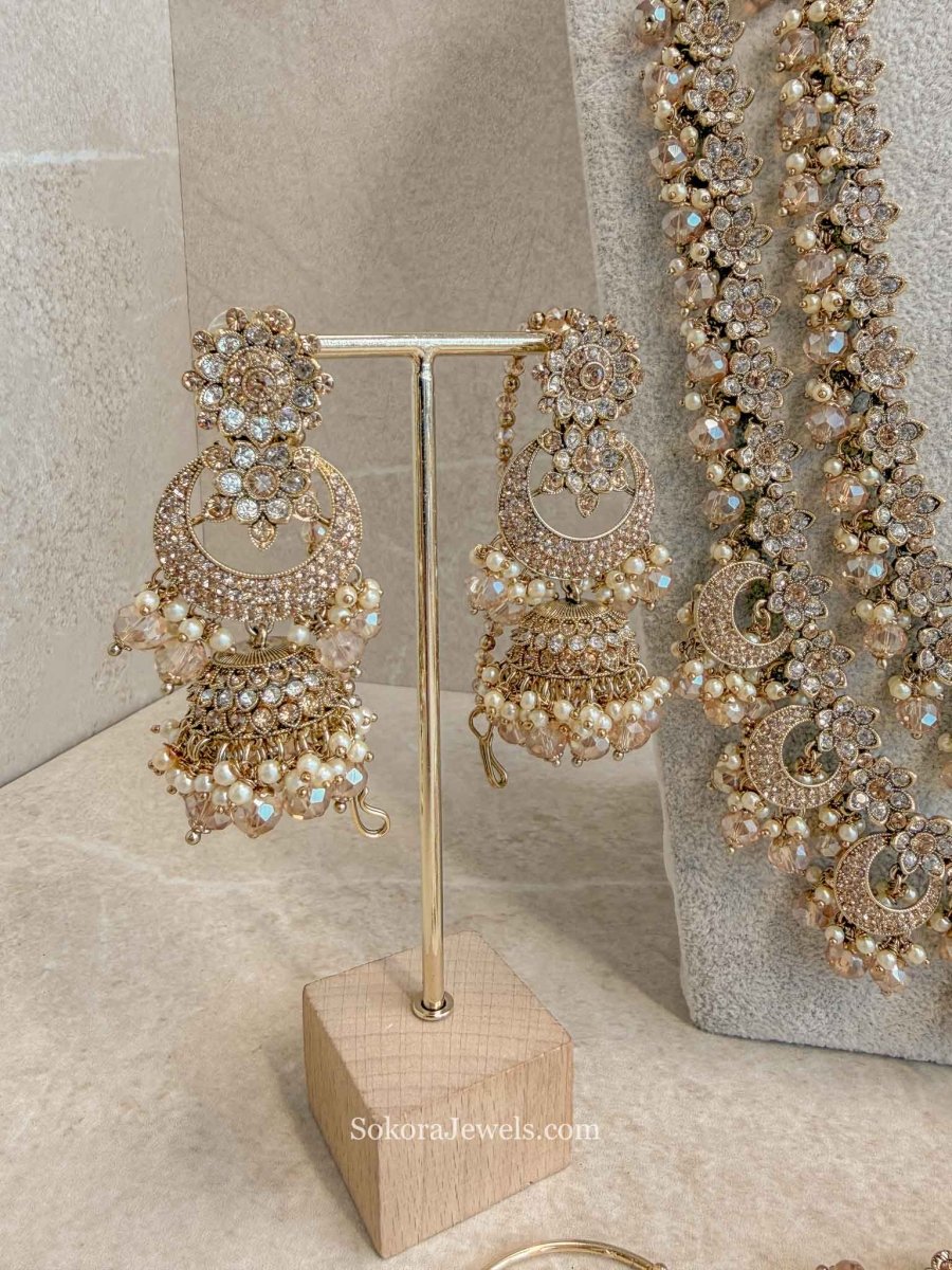 Anamika Golden Bridal set - SOKORA JEWELSAnamika Golden Bridal set