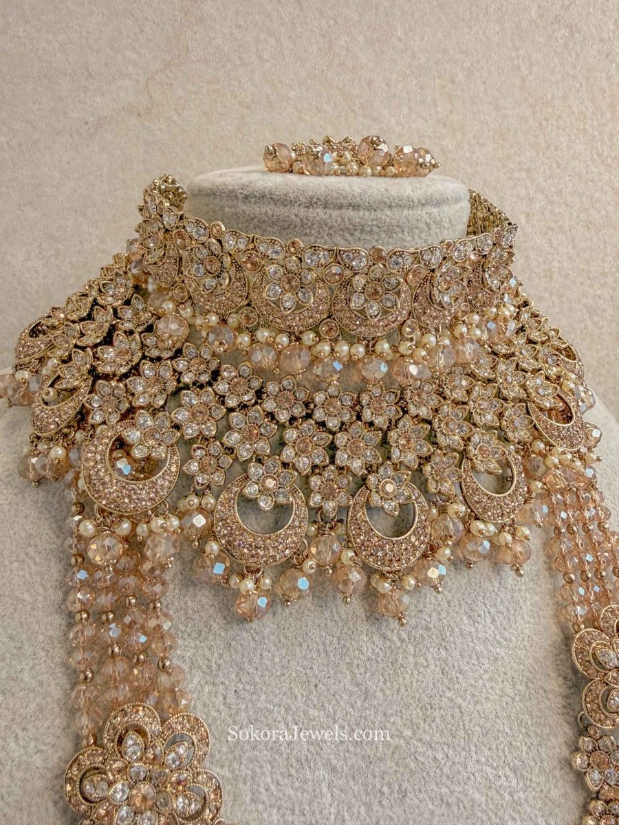 Anamika Golden Bridal set - SOKORA JEWELSAnamika Golden Bridal set