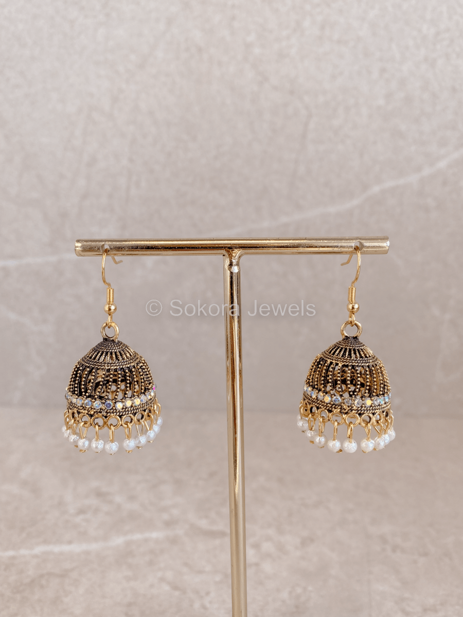 Annum Jhumka Earrings - SOKORA JEWELSAnnum Jhumka Earrings