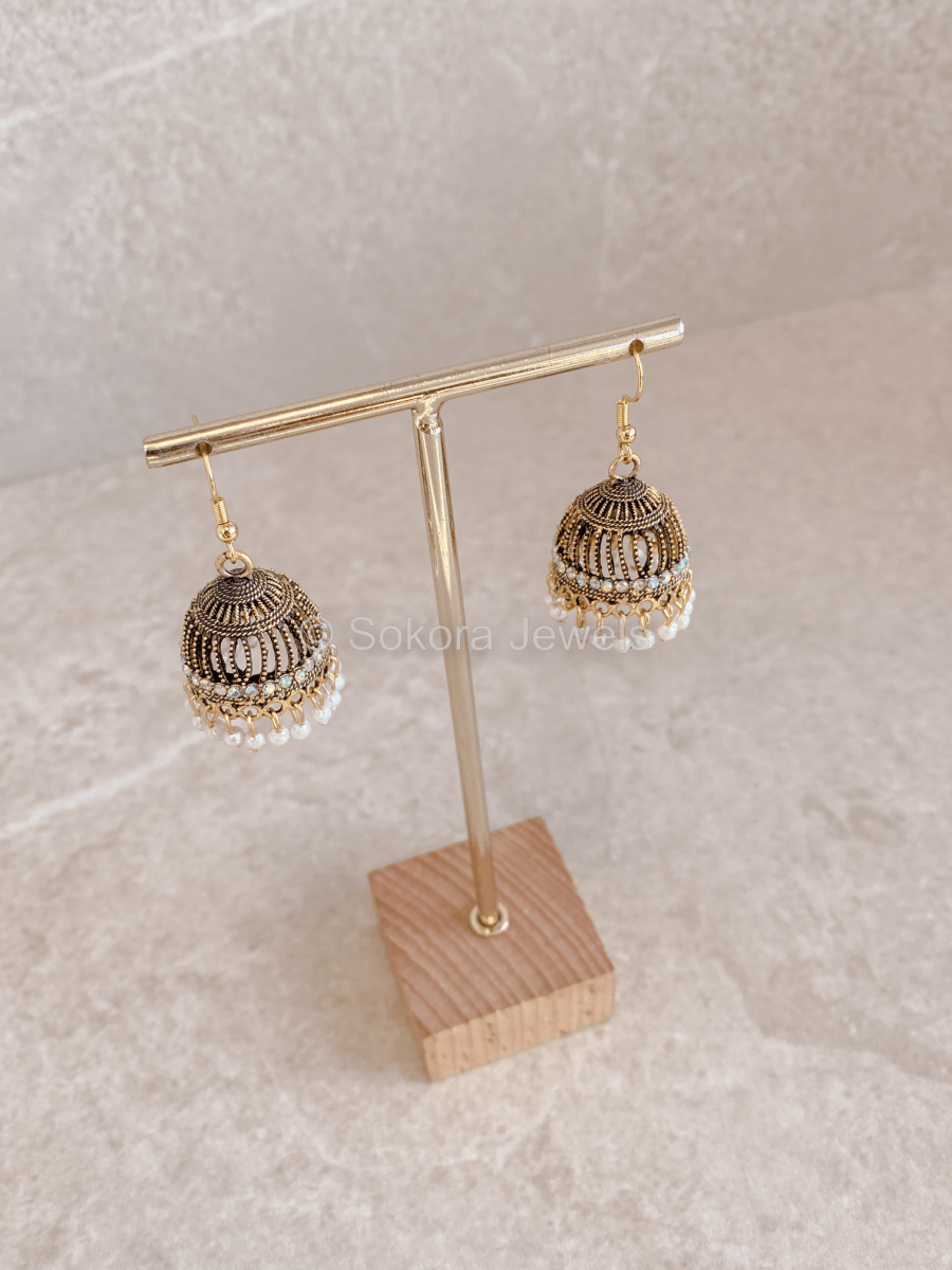 Annum Jhumka Earrings - SOKORA JEWELSAnnum Jhumka Earrings