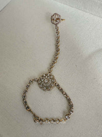 Antique American Diamond Hand Harness - SOKORA JEWELSAntique American Diamond Hand Harness