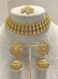Antique Gold Choker Set - SOKORA JEWELSAntique Gold Choker SetChoker Sets