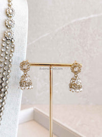Antique Gold Crystal Midi Mala Set - SOKORA JEWELSAntique Gold Crystal Midi Mala Set