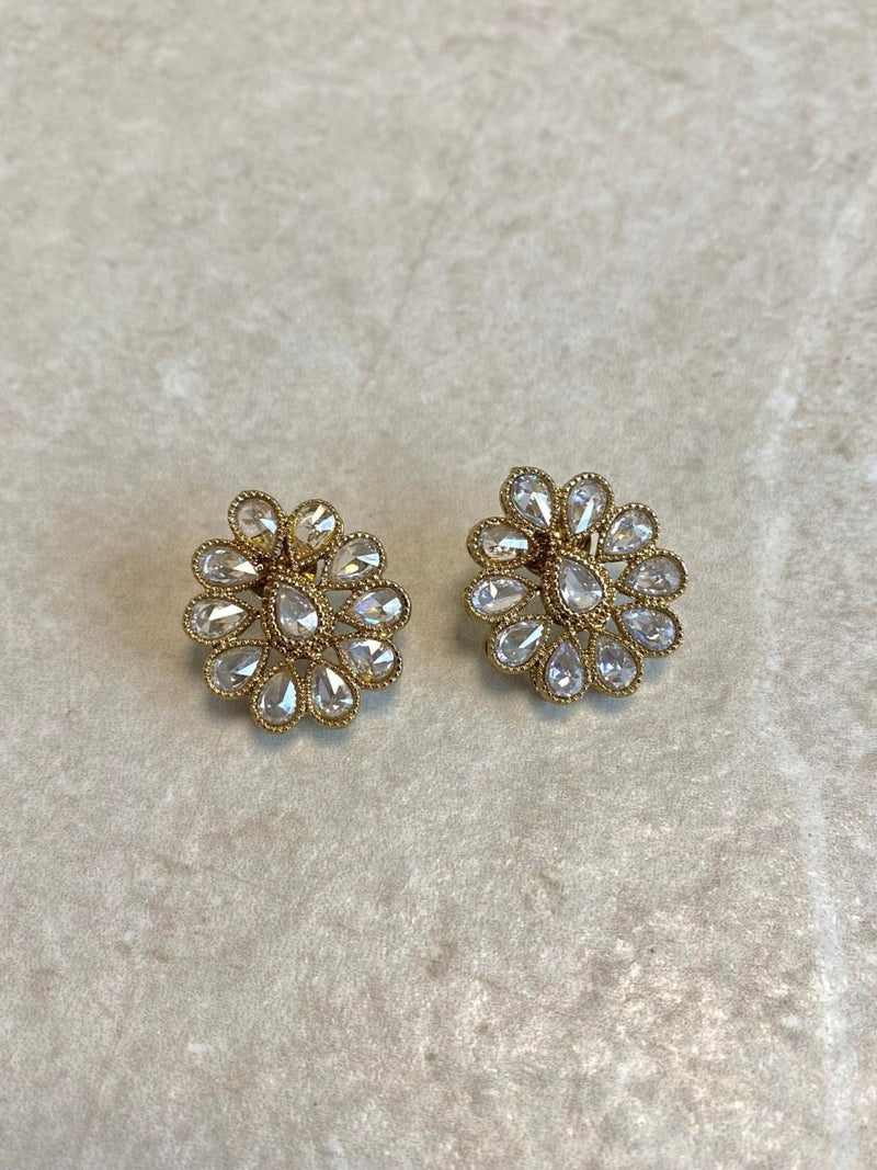 Antique Gold Crystal Tops - SOKORA JEWELSAntique Gold Crystal Tops