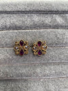 Antique Gold Crystal Tops - Purple - SOKORA JEWELSAntique Gold Crystal Tops - Purple