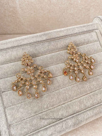 Antique Gold Drop Earrings - SOKORA JEWELSAntique Gold Drop Earrings