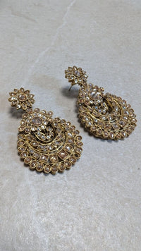 Antique Gold Drop Earrings - SOKORA JEWELSAntique Gold Drop Earrings
