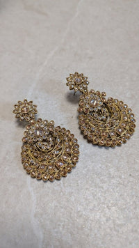Antique Gold Drop Earrings - SOKORA JEWELSAntique Gold Drop Earrings