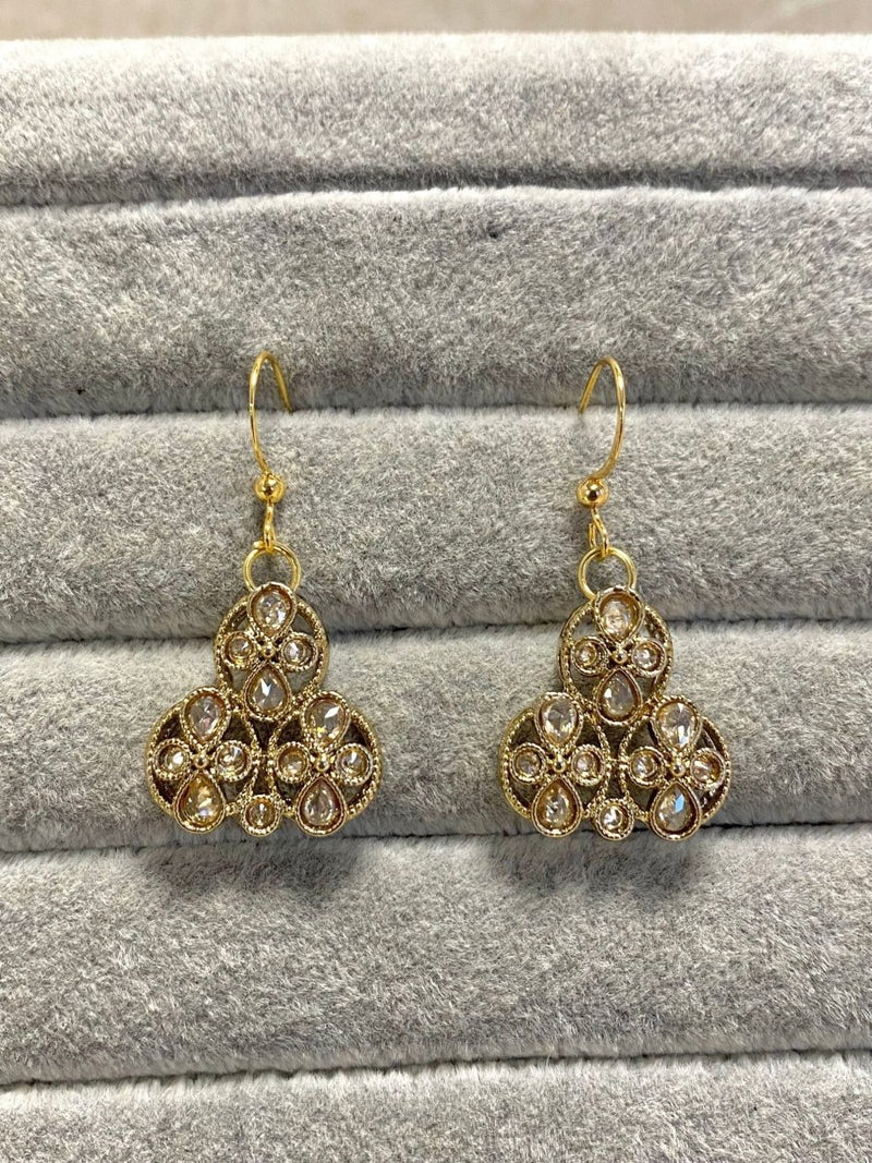 Antique Gold Drop Earrings - SOKORA JEWELSAntique Gold Drop Earrings