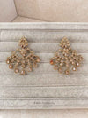 Antique Gold Earring & Tikka Set - SOKORA JEWELSAntique Gold Earring & Tikka Set