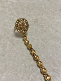 Antique gold Hand Harness - Champagne - SOKORA JEWELSAntique gold Hand Harness - Champagne