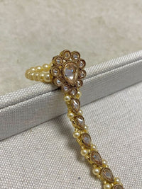 Antique gold Hand Harness - Champagne - SOKORA JEWELSAntique gold Hand Harness - Champagne