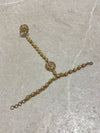 Antique gold Hand Harness - Champagne - SOKORA JEWELSAntique gold Hand Harness - Champagne