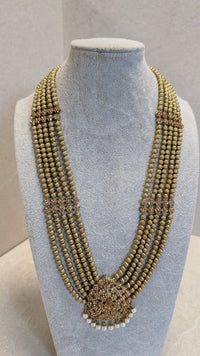 Antique Gold Mala - Champagne - SOKORA JEWELSAntique Gold Mala - Champagne