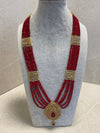 Antique Gold Mala - Deep Red - SOKORA JEWELSAntique Gold Mala - Deep RedNECKLACE SETS